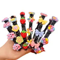 Schattige bloem band voor meisjes kind clip handgemaakte bands hoofdband verjaardag geschenken hoofddeksels haaraccessoires