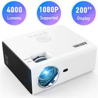 AZEUS RD-822 Videoprojektor Freizeit C3MQ Mini-Projektoren unterstützt 1920 * 1080p Tragbarer Projektor für zu Hause mit 40000 HRS LED LAND LIFE TVA32