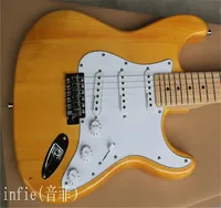 Llegada Stratocaster Hecho en USA 6 String Nature Wood ¿Guitarra eléctrica!