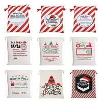 Рождественские подарочные мешок Санта-мешковины DrawString Handstring Hanvas Bags Party Dections персонализированные детские игрушки рождественские чулки сумки