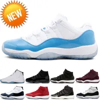 New 11 Low White Bred 11s Shoes Heiress Night Maroon Pantone Think 16 White Snake Rose Gold Men Women Sneakers e