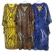 Ethnische Kleidung 2021 Drucken Afrikanische Kleider für Frauen plus Größe Muslim Maxi Kleid Party Boubou Robe Afrikaner Femme Kleidung