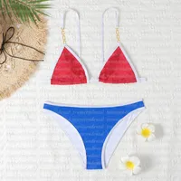 Traje de baño de degradado Mujeres Coloreado Swimsuits Bikini Set Fashion Bating Traje Verano Playa Estilo Viento