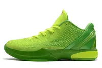 2021 выпущено подлинное Рождество 6 протро "Гринч" Баскетбольные туфли Мамба зеленый яблочный вольт малиновый черный человек спортивная обувь кроссовки с оригинальной коробкой.