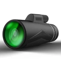 Suncore 12x42 단안 휴대용 비 - 야간 비전 망원경 넓은 필드 사냥 조류 관찰 여행 범위 연결 전화 렌즈