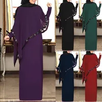 民族服トルコヴィンテージ女性イスラム教徒のドレス長袖カフランAbayaイスラム偽2ピースパーティードレスモロッコキャフチャンプラスサイズ5xl