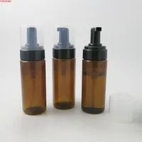 20 x 5oz zeep schuimende amber cream lotion shampoo pomp fles schuim bruin plastic dispenser reizen cosmetische container 150mlhigh qualtit