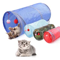 Cat Toys Pet Tunnel Game Color Camuflage Funny Long Kitten Jugar juguete Plegable Big 50x25cmcat