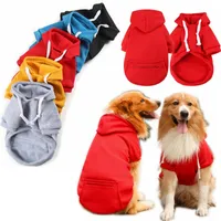 5 kleur groothandel honden hoodie sublimatie lege hond kleding truien met hoed koud weer huisdier hoodies pocket hooded kleding kostuum winter hoody warme jas XS A124