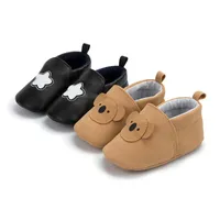 Baby Scarpe Baby Boy Girl Shoes Bear Star Stella in pelle Suola Anti-slip Toddler First Walkers Infant Newborn Crib Mocassini