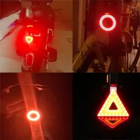 Mini Rower Hamulec Light USB Ładowanie Wodoodporna COB LED 5 Tryby Ogon Bicycle Tylne światła Creative