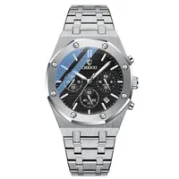 Chenxi Mode Business Mens Klockor Top Luxury Brand Quartz Watch Chronograph Män Rostfritt Stål Vattentät Armbandsur Relogio Masculino