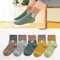 Bebek Çocuk Çorap Moda Kız Erkek Genç Orta Çorap 1Y-15Y Çeşitli Renkler 149 Y2