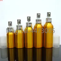 1-2PCS 30/50/60/80/100 ml aluminium goud lege spuitfles fijne mist navulling cosmetische jar sample reizen subpakket flessenhoge quatity
