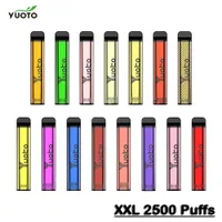 Authentic Yuoto XXL 2500 Desechables Desechables E Cigarrillos Vape Pen PODS 2500puffs 1200mAh 7ml Dispositivo de vapaje precargado
