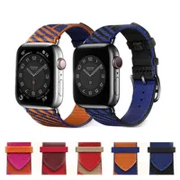 Moda Tasarımcısı Lüks Apple Watch Band Kayışı Bileklik Watchbands Için 38 / 40mm 42/44mm Serisi 6 5 4 3 2 1 Spor Watch Band