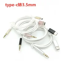 Cable Auxiliar de automóvil Tipo-C Macho a 3,5 mm Jack Adaptador de audio Cables para altavoz Samsung Xiaomi