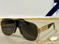 Summer Sunglasses For Men Women SIGNATURE A3U Style Anti-Ultraviolet Retro Plate Metal Oval Frame Fashion Eyeglasses Send Chain Random Box