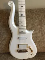 Diamond Series Prince Cloud Bianco Chitarra elettrica Guitar Eleder Body, Neck Acero, Symbol Inlay, Copertura della barrante in oro