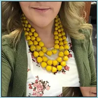 Perlen Halsketten Anh￤nger Schmuckfrau -Farbkalben Colarbone Kette Anz￼ge Halskette Graduierte ￼bertrieben