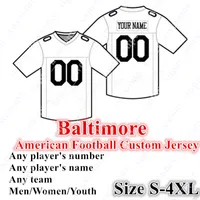 4XL Calcio personalizzato Jersey Lamar Jackson Sammy Watkins Marquise Brown Latavius ​​Murray Mark Andrews Patrick Queen Opafe Oweh Jonathan Ogden Ray Lewis Ed Reed