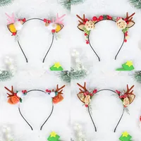 Hårklipp Barrettes Fairy Christmas Antler Deer Ear Hairpins Headbands Pine Cones Ball Vuxen Huvudbyxa Tillbehör