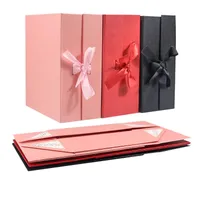 Embrulho de presente 1pc Red Pink Black Cardboard Caixa de papel Fantas