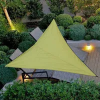 Zelte und Schutzhütten wasserdichte Sonnenschanddach Dreieck Sun Shade Segel UV -Block für Terrassen im Freien Gartencamping -Picknick