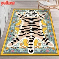 Tapetes tigre carpete de desenho animado de desenho animado decoração de sala de estar tapacts tapetes de quarto macio banheiro absorvente não deslizamento mat239t
