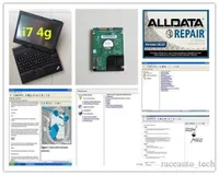 自動修理ツールalldata 10.53 ATSGソフトウェア1TB HDD車のトラックラップトップタッチスクリーン診断コンピュータを使用する準備ができて