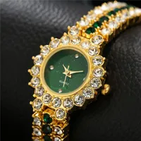Wristwatches 2021 Pełna Diamond Damska Zegarek Kwarcowy Moda Student Style Trendy Gwiaździste Stalowe Drop