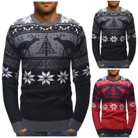 Мужские свитеры Телени Зимний Рождественский подвал свитер Европейская и американская олень шеи пуловер мужчины дышащие пуловеры