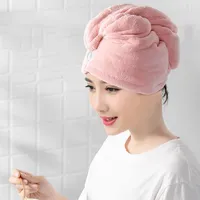 Handtuch 2021 Mikrofaser nach Duschhaar Trocknen Wrap Quick Dry Hat Cap Turban Head Bathing Tools Womens Girls Lady's
