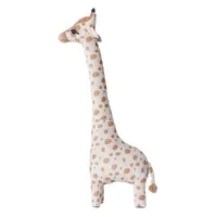 Simulering giraff fylld leksak, mjuk och söt sovande docka, PP bomull plysch baby leksak för små barn dekoration gåva h0824