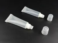 리필 할 수있는 소프트 립 광택 튜브 8ml 10ml 15ml 5ml DIY 메이크업 플라스틱 빈 쥐어 립글로스 튜브