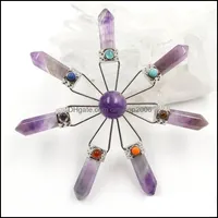 Halsband hänger Smycken Naturliga Hänge Män och Kvinnor Ornament Crystal Transfer Beads Energiprodukter Drop Leverans 2021 WWF9e