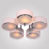 Потолочные огни модное акриловое стекло E27/E26 Свет современные короткие краткие лампы для гостиной спальни лампы кухонные лампы круглый