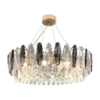 Lampadario moderno lampadario in cristallo in metallo Lighs Lights Glass Lights lampadari per soggiorno cucina hotel decorazioni hogar modalità