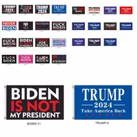 Nuovi 30 stili 2024 Trump Bandiera Biden non è il mio presidente 90 * 150 cm US Presidential Election Bandiera Trump Bandiere Banner Mare Shipping T9i001157