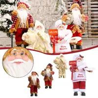 Dekoracje świąteczne Creative Cloth Santa Claus Doll Dekoracji Home Decoration Decor 2022 Eve Ornaments Wisiorek Drop
