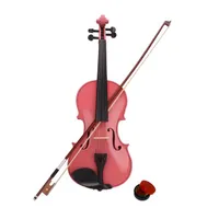 Neue 4/4 Akustische Violine-Hülle Bogen Rosein Rosa