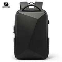Fenruien Marka Laptop Sırt Çantası Anti-hırsızlık Su Geçirmez Okul Sırt Çantaları USB Şarj Erkekler Iş Seyahat Çantası Sırt Çantası Tasarım 210902