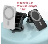 15W Magnetyczna Samochód Bezprzewodowy Ładowarka Samochodowa Uchwyt Super Adsorpcja dla IP12 Szybki bezprzewodowy Ładowanie samochodu Uchwyt na telefon komórkowy