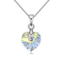 Кулон Ожерелья Сердце Женщины Ручной работы Макси День Святого Валентина подарок украшен кристаллами из