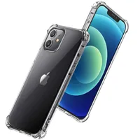 Casas de teléfono celular de goma de silicona suave a prueba de golpes para iPhone 11 12 Pro max mini x xr xs 7 8 plus 1.5mm moda clara cubierta