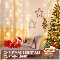 弦LED Fairy Lights String Garland Festoon Curtain Lamp Remote Control USBクリスマスの装飾2022年