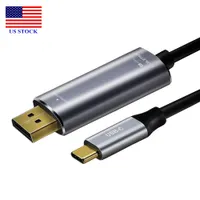 USB C لعرض كابل المنفذ 4K 60HZ USB3.1 Type-C Thunderbolt DP Adapter 1.8M C0028 US