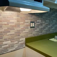 Art3D 30x30cm Peel e bastone Mosaico Backsplash Piastrelle 3D Adesivi murali 3D Autoadesivi Acqua Auoia per cucina Bagno Camera da letto Lavanderia, Sfondi (10 fogli)