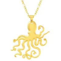 Hip Hop Octopus Gold Necklace