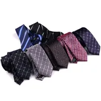 6cm ponto stripe laço gravatas fashion magro moda homens de negócios microfibra de poliéster gravata polca cheque homens gargeca para cavalheiros casamento